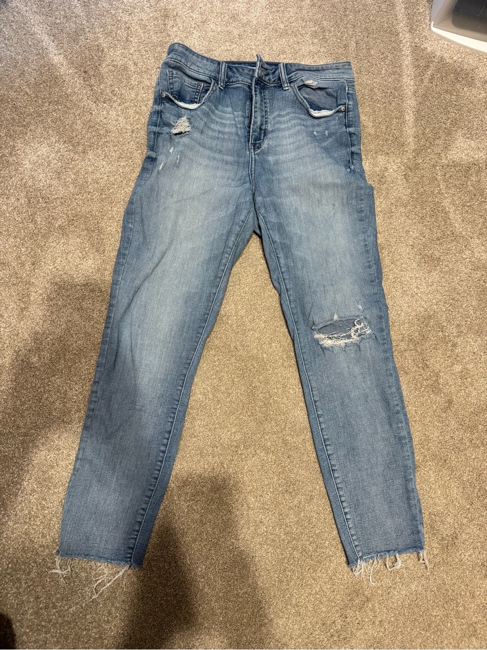 eunina Light Blue Distressed Skinny Jeans